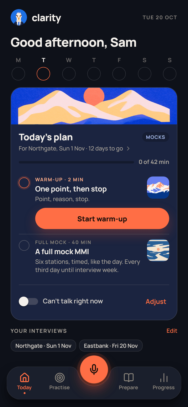 Clarity on iPhone: Today’s plan.